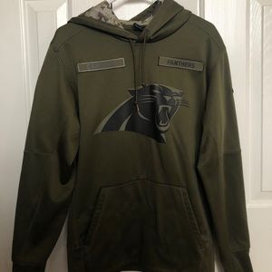 Nike army green panthers hoodie